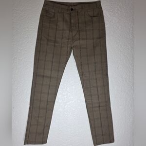 Tan Plaid Pants